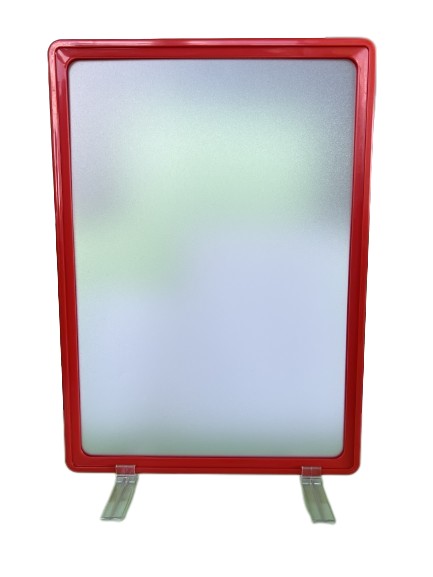 Комплект рамка А4 червона з протектором та тримачем під кутом 90° 3 шт. 