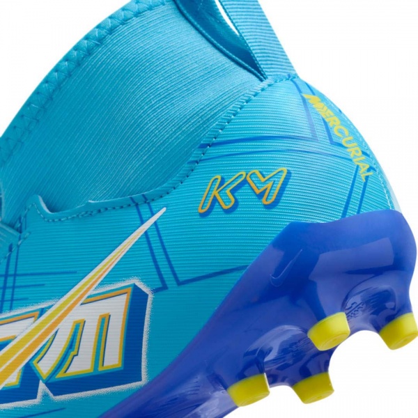 Бутси Nike NIKE JR. MERCURIAL ZOOM SUPERFLY 9 ACADEMY KM FG/MG DO9790-400 р.34 різнокольоровий