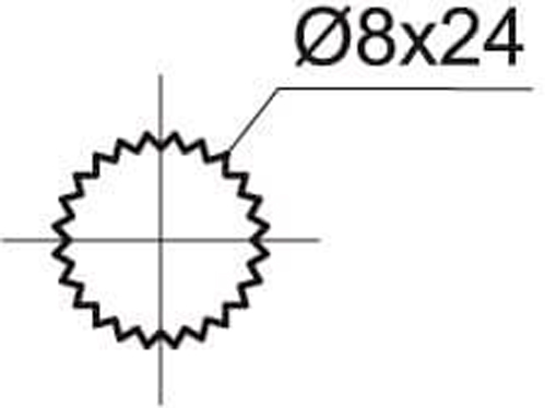 Вентиль Rubineta Globo 8x24 (RD) 631202