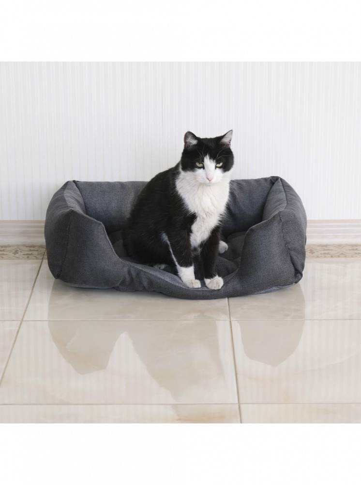 Лежак FX home Mальмо 60х40х18 см, сірий