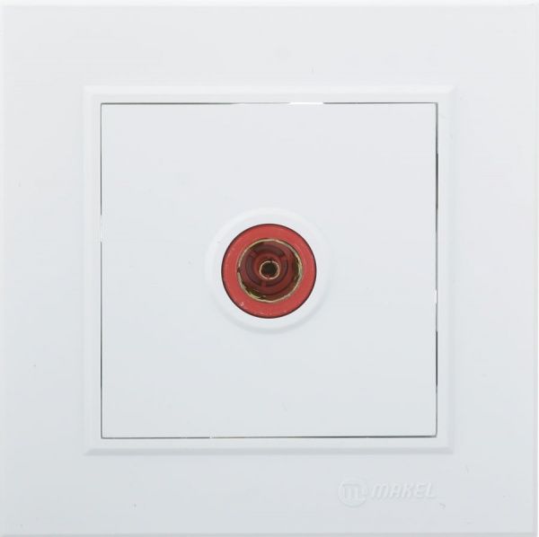 Розетка TV Makel Karea белый