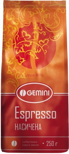 Кофе в зернах Gemini Espresso Grains 250 г 4820156430041 