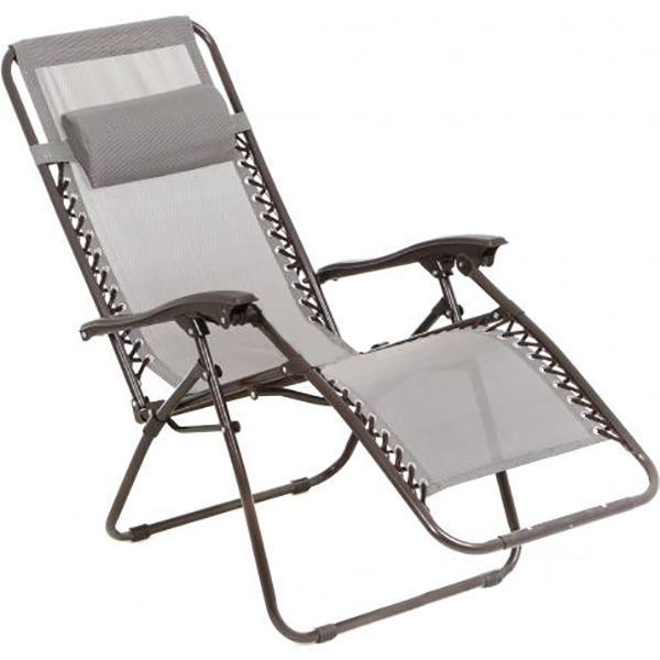 Шезлонг Underprice раскладной HYC-201 коричневый 64x177 см