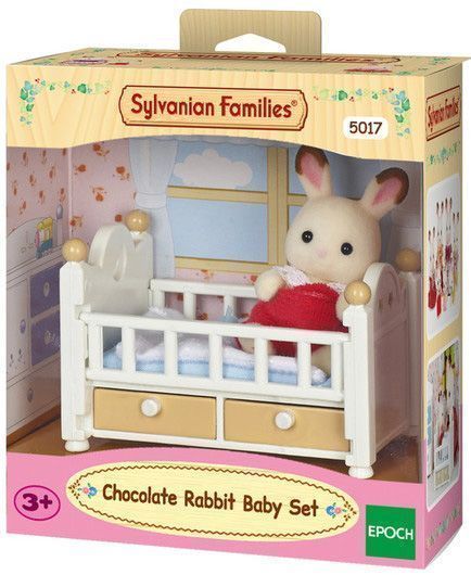 Игровой набор Sylvanian Families Шоколадный Крольчонок в кроватке 5017 