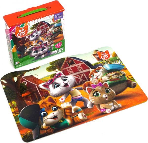 Игра-пазл Vladi Toys макси 44 Кота На ферме VT1722-01
