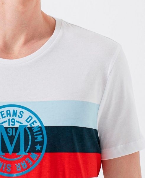 Футболка Mavi LOGO TEE WITH STRIPE PRINT 065929-620 S