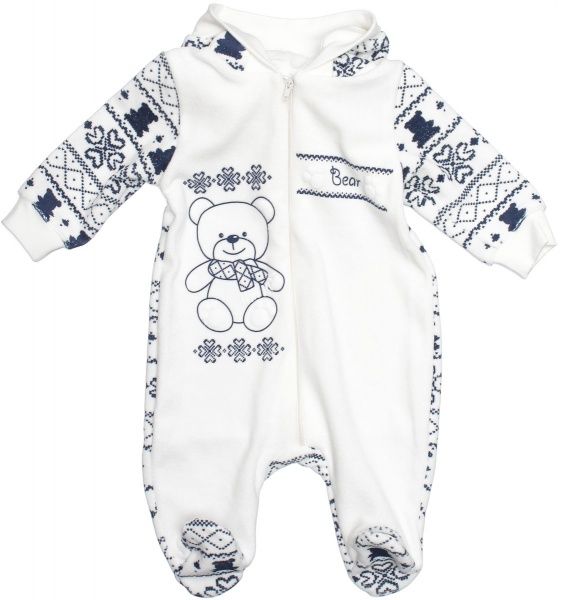 Комбінезон Фламінго святковий 412-513 р.56 білий із синім 