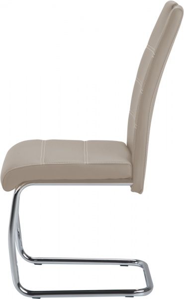 Стул обеденный GT Racer KY666 хром/капучино