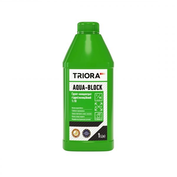 Ґрунтовка водовідштовхувальна Triora Aqua-Block 1 л