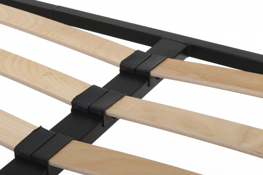 Каркас для кровати металлический без ножек 160x200 черный