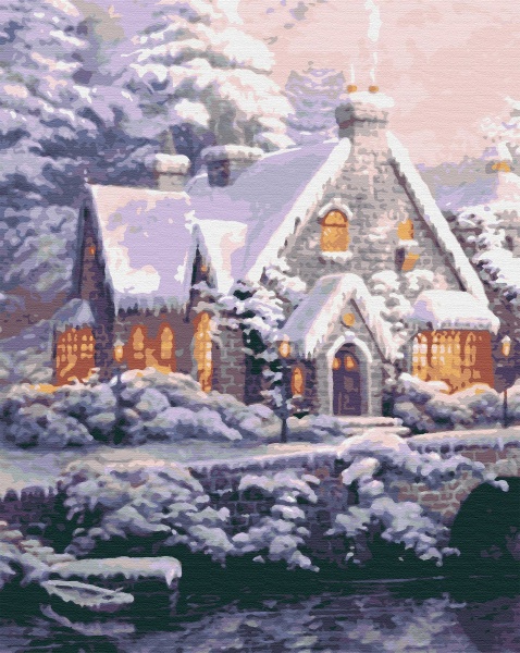 Набор живопись по номерам Морозный день 40х50 см Riviera Blanca 