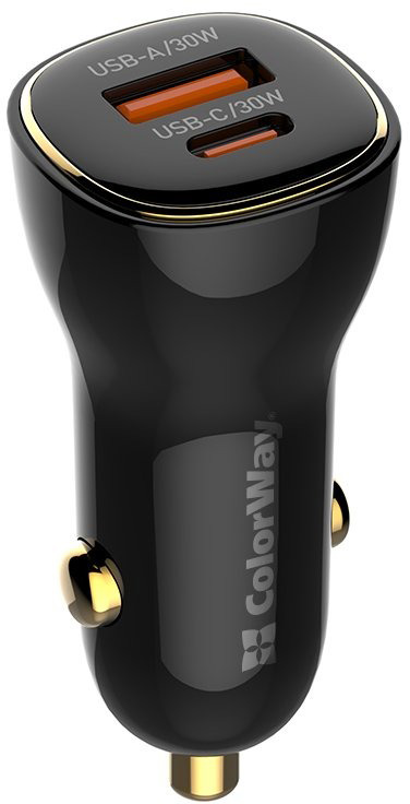 Автомобильное зарядное устройство ColorWay Power Delivery Port PPS USB (60W)