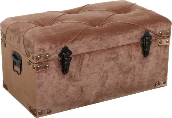 Скриня-пуф Art&Crafts Велюр 57х30х29 см горіховий 