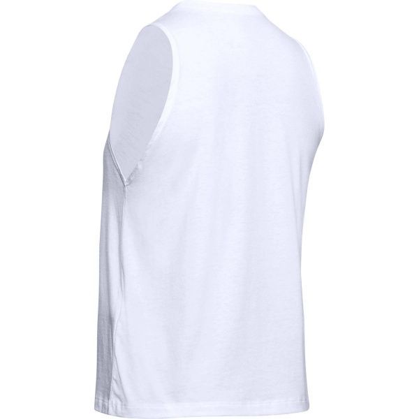 Майка Under Armour SPORTSTYLE GRAPHIC MUSCLE SL 1355648-100 S білий