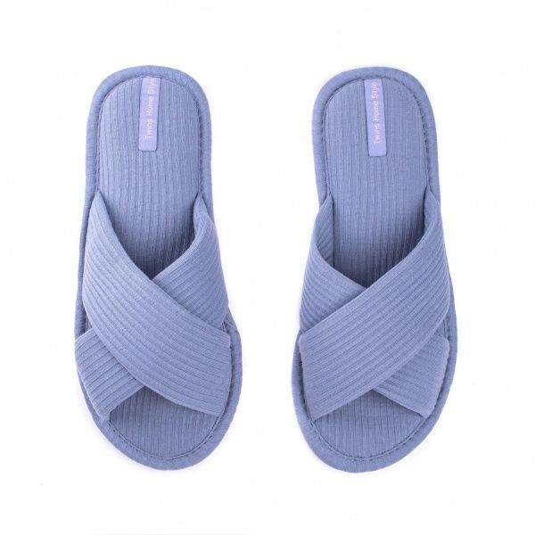 Тапки домашние Twins HS-VL перекрест р. 40 синий 