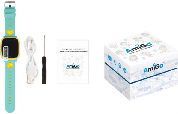 Смарт-часы детские AmiGo GO001 iP67 green (856056)