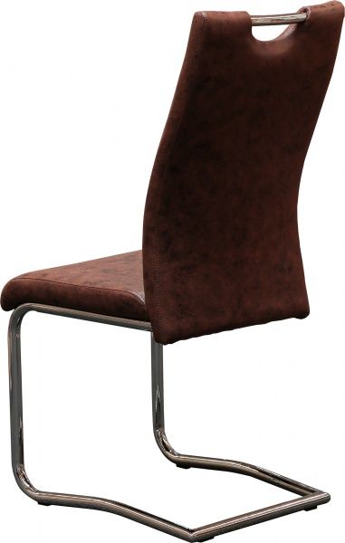 Стілець Осло алюміній/коричневий
