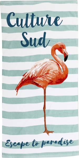 Рушник пляжний Flamingo 71x147 см різнокольоровий Luna 