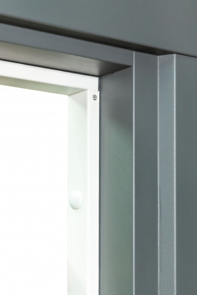 Двері вхідні Булат Термо House-703/вулична Антрацит / Дуб полярний антрацит / дуб полярний 2050x950 мм ліві