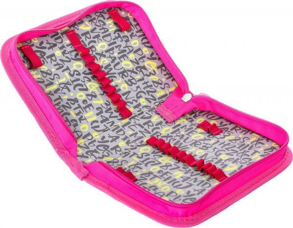 Пенал школьный Цветы 19,5x13x4 см разноцветный