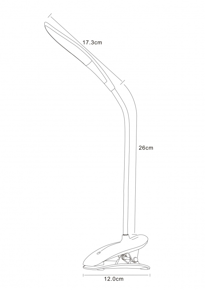 Настольная лампа Accento lighting 5 Вт белый LML-1800142-B