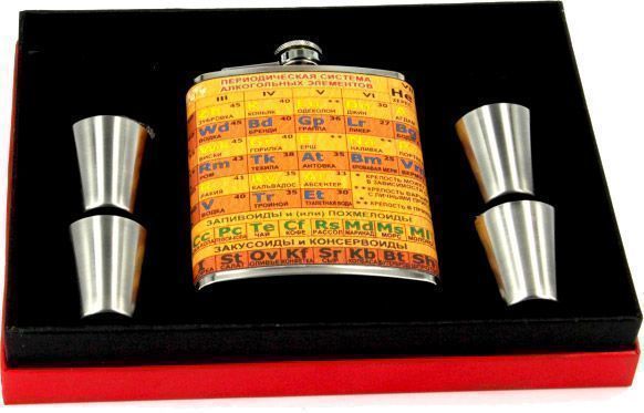 Фляга Периодическая система алгогольних элементов A134