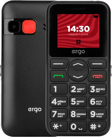 Мобильный телефон Ergo F181 Dual Sim black