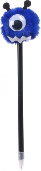 Ручка шариковая Страшка фиолетовая 