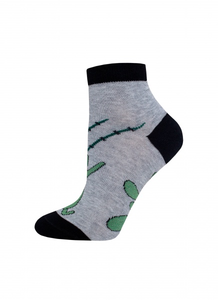 Шкарпетки жіночі Брестские 1146 Spongebob (укорочені) 449 р.23 сірий меланж