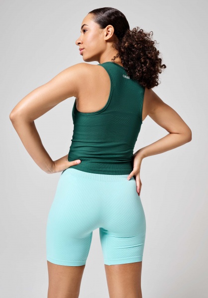 Велосипедки Casall SEAMLESS GRAPHICAL RIB BIKE TIGHTS 23140-413 р. M бірюзовий