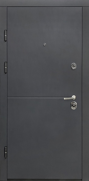 Двері вхідні Міністерство дверей МРІЯ (вулична плівка) антрацит 2050х860 мм праві