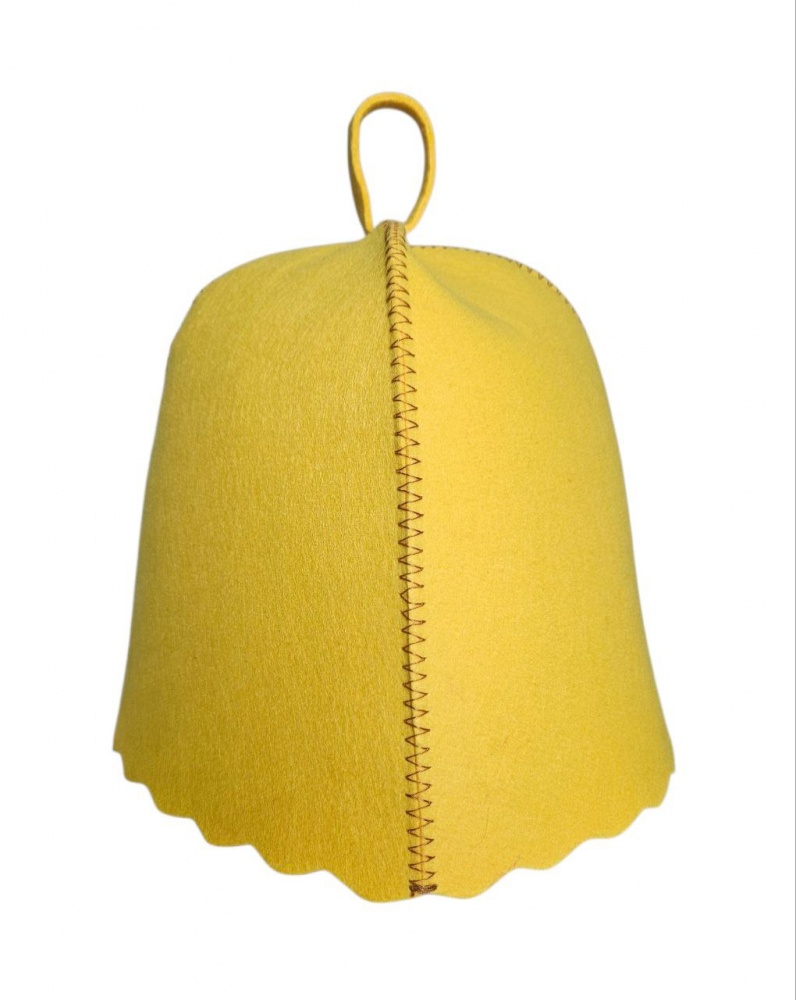 Шапка для сауны Sauna PRO Посипака жёлтый (искусственный фетр)