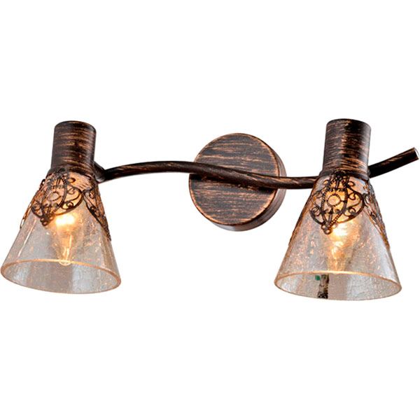 Спот Crystal Life 2x40 Вт E14 коричневий 16781-2 