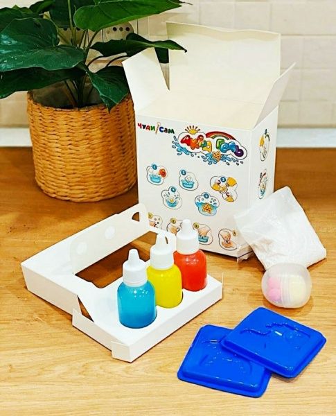 Набір для дитячої творчості Чуди Сам АКВАГЕЛЬ 3 кольори 60 мл