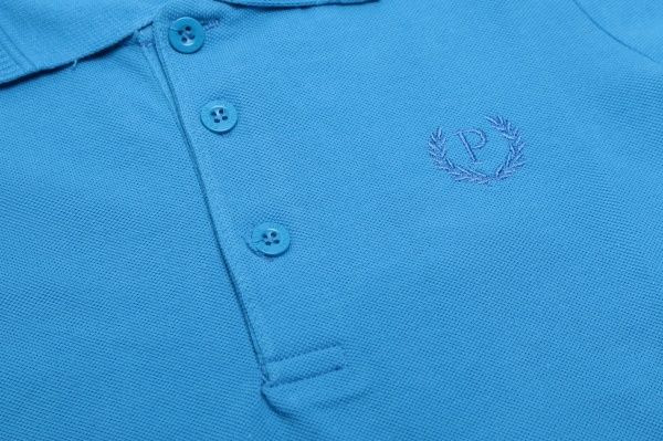 Поло р.128 блакитний