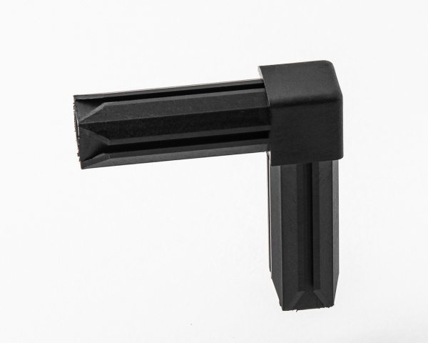 Соединитель пластиковый квадратная GAH-Alberts двусторонний смежный для трубы 20х20 мм 70х70 мм Ø20 мм