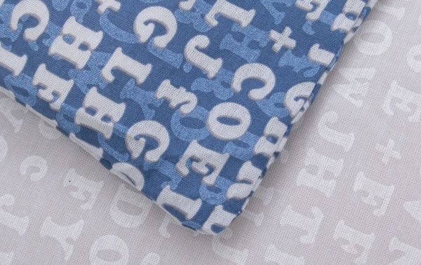 Комплект постільної білизни Code 1.5 синій із сірим UP! (Underprice) 