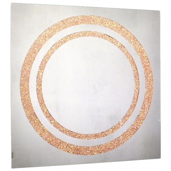 Дзеркало SEAPS №3504 Zerrofixx Glitter circle мідь 90x90 см 5 series 