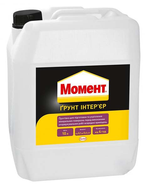 Ґрунтовка глибокопроникна Момент інтер'єрна 10 л