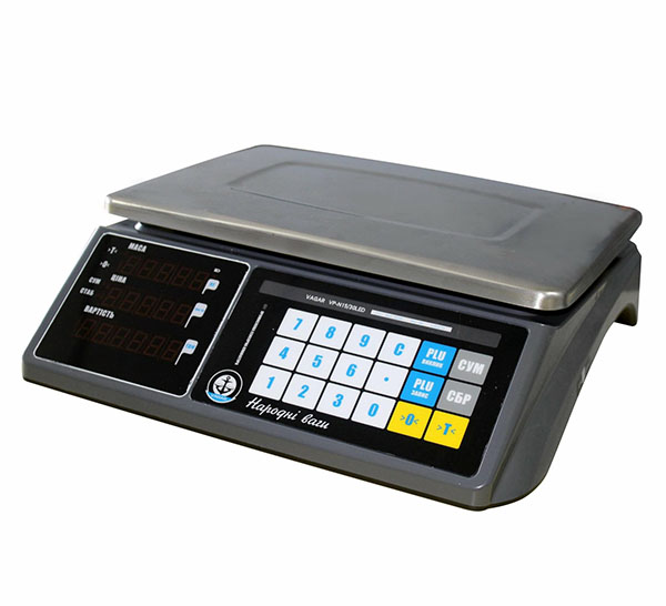 Весы торговые VAGAR VP-N LED 15/30 кг 