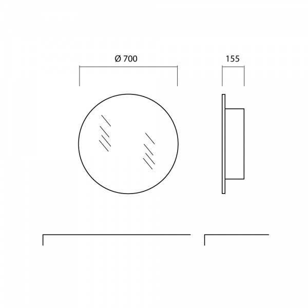 Зеркальный шкаф Aqua Rodos Барселона севилья 70 