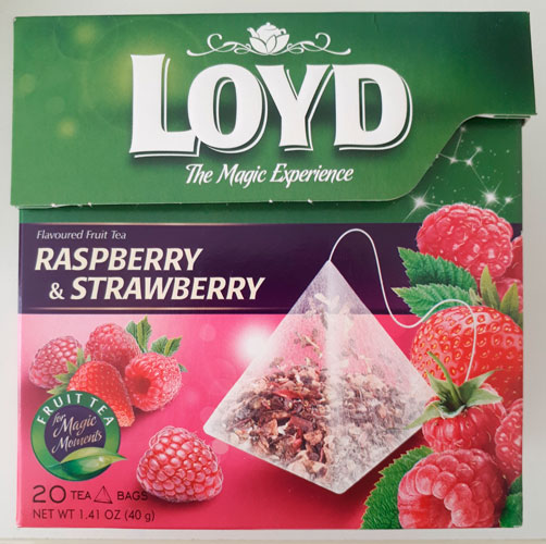 Чай ягідний Loyd Малина та полуниця в пірамідках 20 шт. х 2 г 20 шт. 40 г 