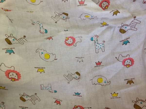 Пеленки Моя планета муслин 75x100 см белый с принтом К150 