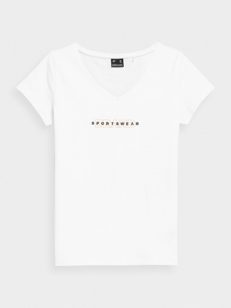 Футболка 4F 4FSS23TTSHF340-10S р.XS білий