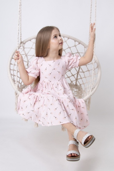 Платье Mevis р.122 розовый 