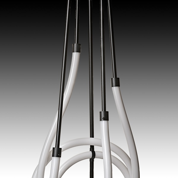 Люстра світлодіодна Berger 1x71 Вт чорний 7007-PL-71 Black 