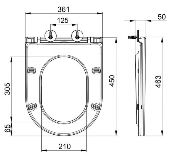 Сиденье для унитаза Mixxen soft-close MXLT0686