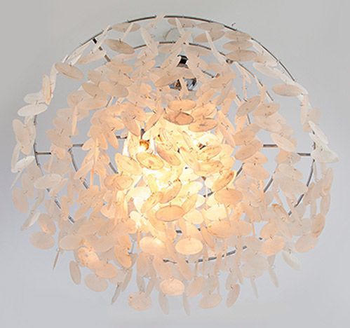 Люстра підвісна Strotskis Kachin 6x40 Вт E27 перламутровий/хром 3535/6 