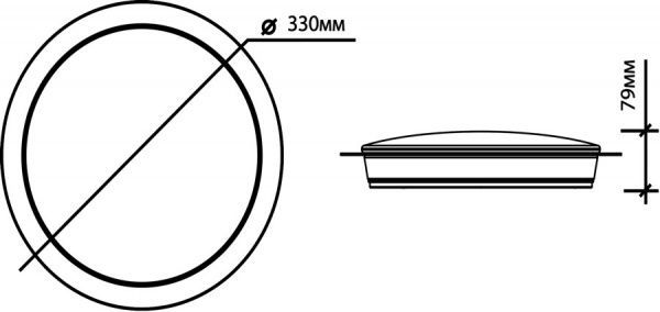 Світильник світлодіодний Hopfen ALR 30 Вт білий/сірий 5200 К 