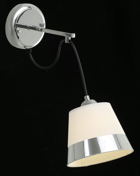 Бра Accento lighting ALKK-GH96305-1W 1x40 Вт E14 хром 